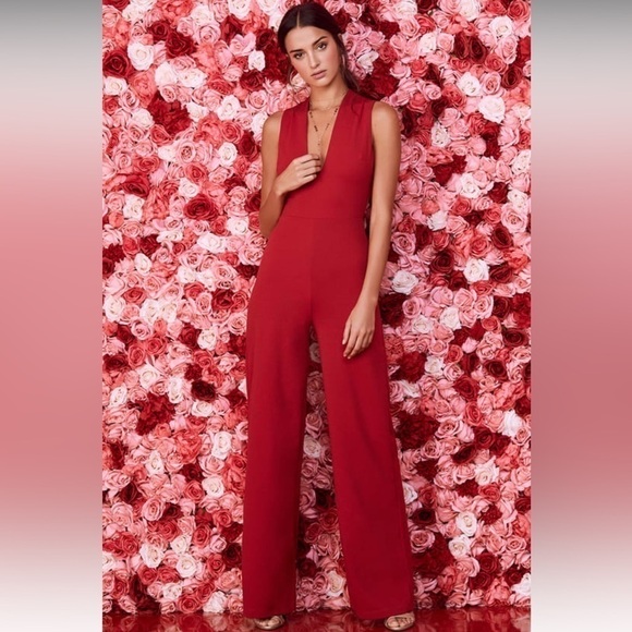 NEW with tags Lulus Open back Full length jumpsuit - Picture 1 of 9